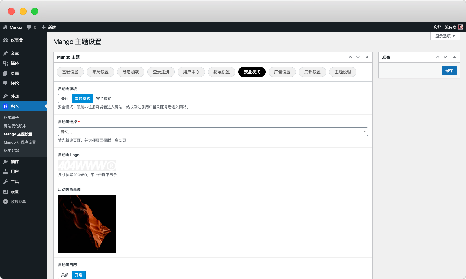 Mango 主题 v1.0 设置教程-WordPress主题_WordPress企业主题定制开发_nicetheme_奈思主题