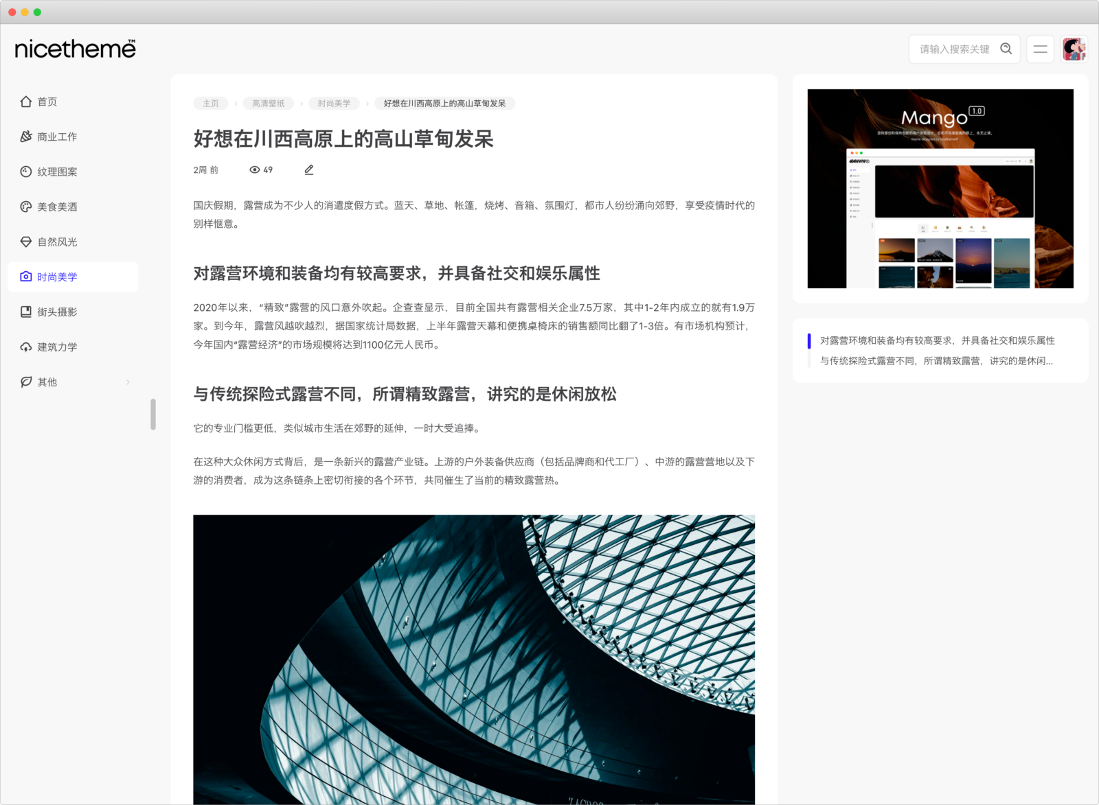 Mango 主题 v1.0 设置教程-WordPress主题_WordPress企业主题定制开发_nicetheme_奈思主题