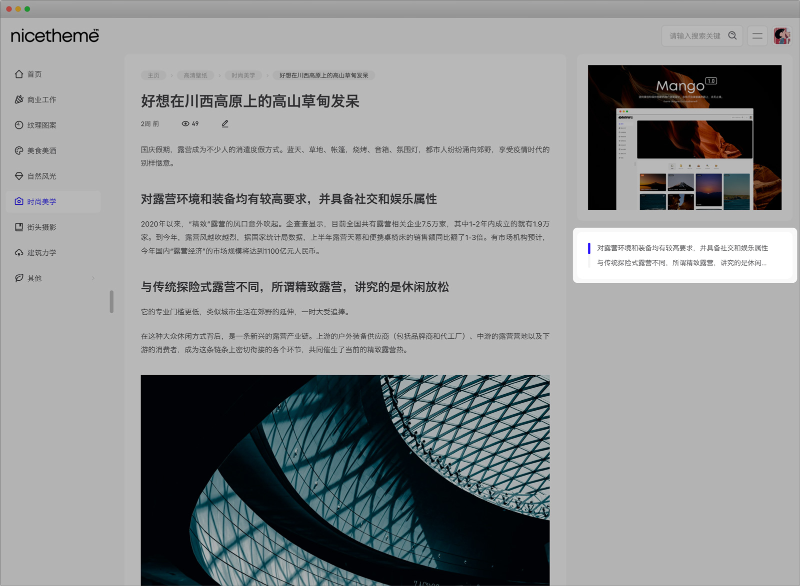 Mango 主题 v1.0 设置教程-WordPress主题_WordPress企业主题定制开发_nicetheme_奈思主题