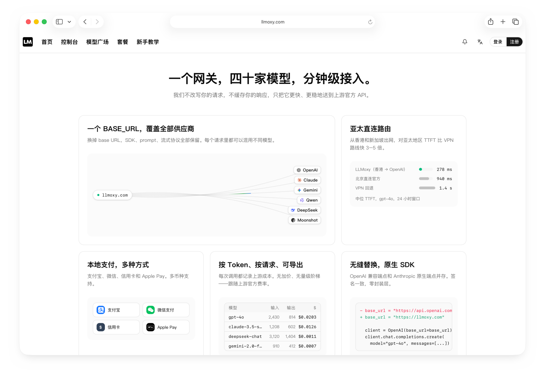 🎁 限时福利 ：一个 API Key 调用GPT / Gemini / Claude 全系亚洲优化的多模型 API 聚合-nicetheme_奈思主题